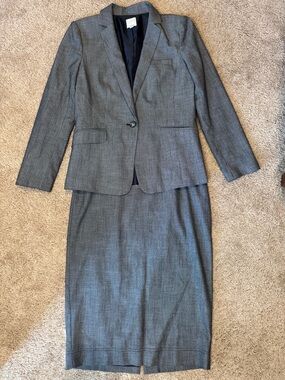 Halogen Navy Jacket with Cream Label